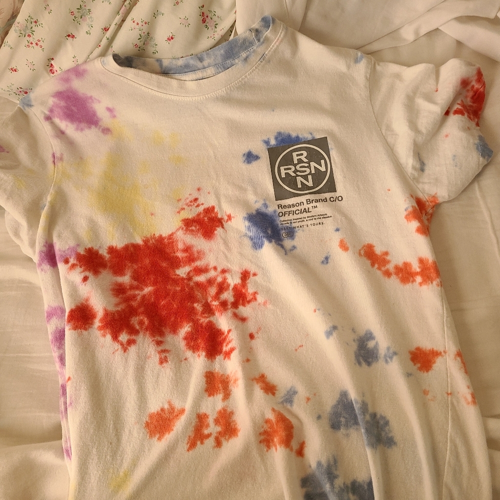 Reason splatter tie dye shirt